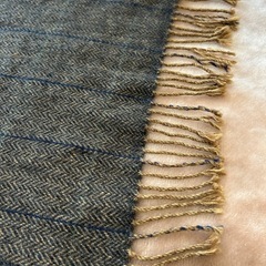 バーバリーBURBERRYマフラーストールショールスカーフブラウン茶色系ストライプカシミヤカシミア100％イングランド製イギリス製英国製レディースlady's LADYS女性用婦人 ウィメンズwomen’sメンズ（men’s）男性用、紳士 ユニセックス男女兼用の画像