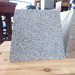 沓石 束石 柱石 白御影石 2個セット 現状品の画像