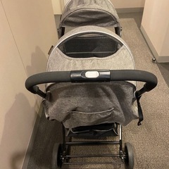 besrey　二人乗り ベビーカー 縦型 ベビーカー 2人乗りベビーカー 双子 兄弟 姉妹 二人用ベビーカー レインカバー 大容量物置 カゴ 折りたたみベビーカー の画像