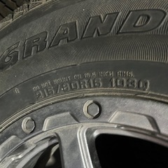 ジムニー　スタッドレスタイヤ、ホイール付き4本
の画像