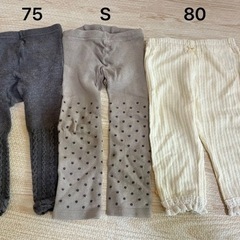 【決まりました】ベビータイツ レギンス 75-80cm 7点セット まとめ売り の画像
