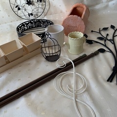 小物　雑貨　フラワーアレンジメント　壁掛け　置物  10点の画像