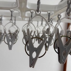 洗濯バサミ プラスチックハンガーの画像