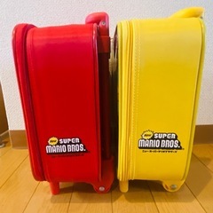 マリオ　キッズ　キャリーケース２個セットの画像