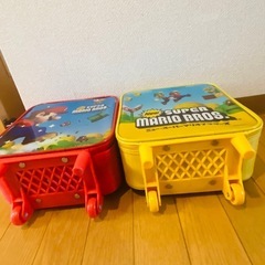 マリオ　キッズ　キャリーケース２個セットの画像