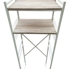 ②キッチンラック ゴミ箱上 レンジ台 の画像