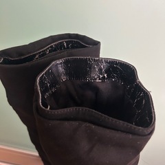 【PARAN】ロングブーツ（ファー付き）スエード素材 Lの画像