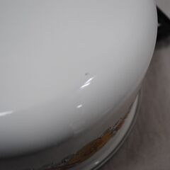 [1705]ヤマタカ　ホーロー鍋　20cm　両手鍋　昭和レトロ　花柄の画像