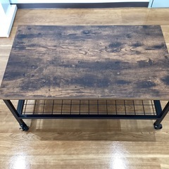 キャスター付きセンターテーブル【町田市再生家具】252324の画像