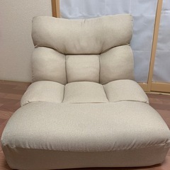 美品　定価12000円　
ニトリ　ひとりがけ　ソファー　ベージュの画像