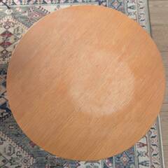 木製サイドテーブル　(円形)の画像