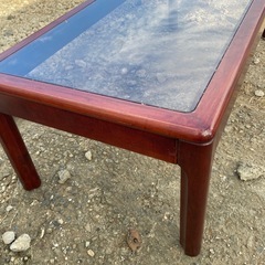 紫檀調 リビングテーブルの画像