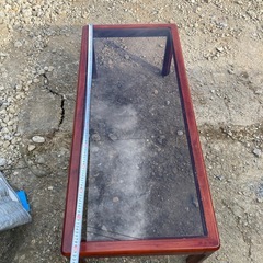 紫檀調 リビングテーブルの画像