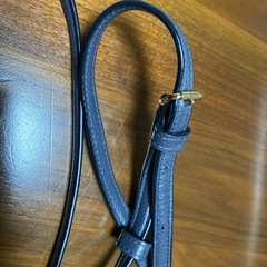 coachのショルダーバック紺色の画像