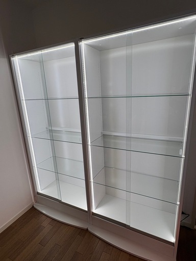 JAJAN　LEDライト付き2台　引き戸　奥行き39cm