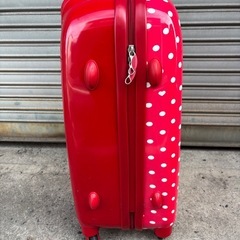  【鍵なし美品】CO.CO ISM ココイズム ポルカハード スーツケース キャリーケース 旅行 収納の画像