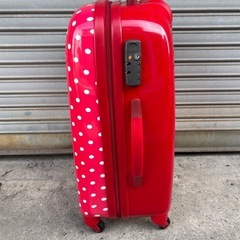  【鍵なし美品】CO.CO ISM ココイズム ポルカハード スーツケース キャリーケース 旅行 収納の画像
