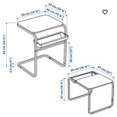 【IKEA サイドテーブル】の画像
