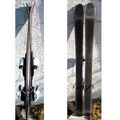 107cm ジュニア カービングスキー 2点セット　板 HEAD MYA NO.1 ブラック×ピンク 花　調節簡単なビンディング チロリア LR4.5　☆ PayPay(ペイペイ)決済可能 ☆ 札幌市 豊平区 平岸 平岸店の画像