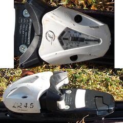 107cm ジュニア カービングスキー 2点セット　板 HEAD MYA NO.1 ブラック×ピンク 花　調節簡単なビンディング チロリア LR4.5　☆ PayPay(ペイペイ)決済可能 ☆ 札幌市 豊平区 平岸 平岸店の画像