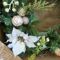 新品 クリスマスリース 直径約61cm 飾り X'mas リース 装飾用品 Christmas  札幌 北20条店の画像