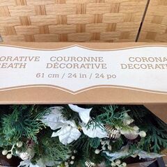 新品 クリスマスリース 直径約61cm 飾り X'mas リース 装飾用品 Christmas  札幌 北20条店の画像