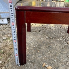 紫檀調　正方形 テーブルの画像