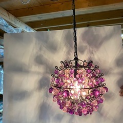 プチシャンデリアライト　パープル　＋イエローもありの画像