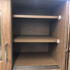 【ジャングルジャングル石津店】訳あり！格安販売！　システムキッチンボード　ブラウン　北欧　幅88cm  収納 堺市 西区 東区 北区 南区 堺区 石津の画像