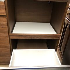 【ジャングルジャングル石津店】訳あり！格安販売！　システムキッチンボード　ブラウン　北欧　幅88cm  収納 堺市 西区 東区 北区 南区 堺区 石津の画像