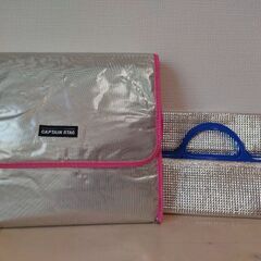 CAPTAIN STAG クーラーバッグ 、保冷袋ブルー　2点セット　オンライン決済可の画像