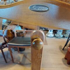 全身鏡 スタンドミラー キャスター付き 姿見 木製　/UJｰ1372 2Fの画像