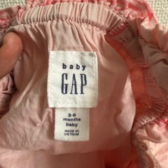 baby GAP フリル付きピンクセットアップ3-6monthの画像