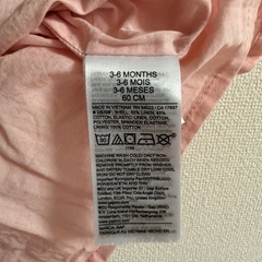 baby GAP フリル付きピンクセットアップ3-6monthの画像