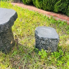 決定しました！擬木？テーブル椅子の画像