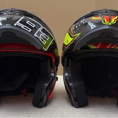 中古 JIEKAI JK-902 バイクヘルメット サイズ XXL L 2個セットの画像