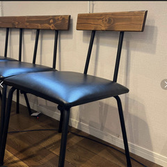 【3脚セット】東馬 ケルト チェア パイン無垢材 レトロ風の画像