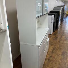 ★リユースのサカイ水戸店★ NITORI レンジボード 白 H201×D45×W141 クリーニング済み MT6186の画像