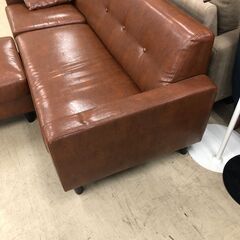 【ジャングルジャングル石津店】3人掛け　L字ソファー　ブラウン　おしゃれ　新生活 堺市 西区 堺区 石津の画像