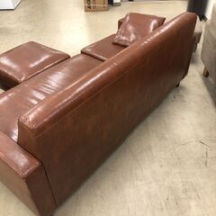 【ジャングルジャングル石津店】3人掛け　L字ソファー　ブラウン　おしゃれ　新生活 堺市 西区 堺区 石津の画像