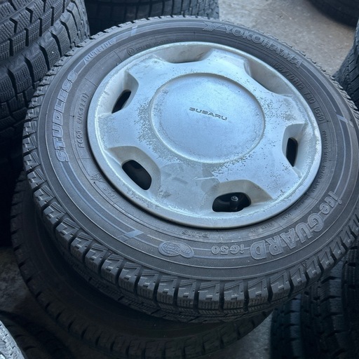 155.70.12ホイール、SUBARUホイールキャップ付き