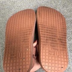 UNIQLO ユニクロ ピンクブラウン スポーツサンダル Sサイズの画像