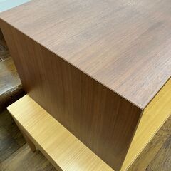 ★リユースのサカイ水戸店★  折りたたみテーブル ブラウン H33×D45×W75 クリーニング済み MT6188の画像