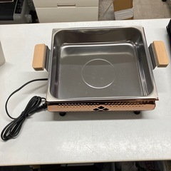 2511-272 電気卓上鍋　ラブホーム　寒ぅなってきました　鍋の季節到来　キズ汚れ有りの画像