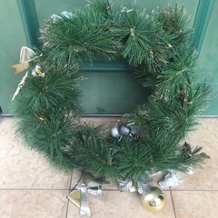 クリスマスリース　特大サイズの画像