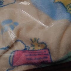 スヌーピー　大判フランネルブランケット2点セットの画像