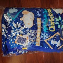 スヌーピー　大判フランネルブランケット2点セットの画像