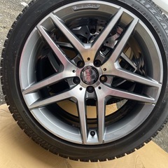 多少交渉ok　スタッドレス！AMG メルセデスベンツ W222 Sクラス　ホイール タイヤ 4本 5H-112 19インチ F8.5J+38 R9.5J+38 タイヤ4本　245/45r19 バリ溝の画像