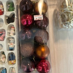 クリスマスツリーオーナメントいろいろの画像
