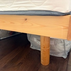 すのこベッド&マットレス　ダブルの画像